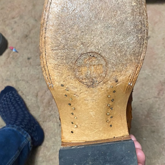 Horse Power Top Hand Collection Ostrich Boots Size 11 - Picture 4 of 5